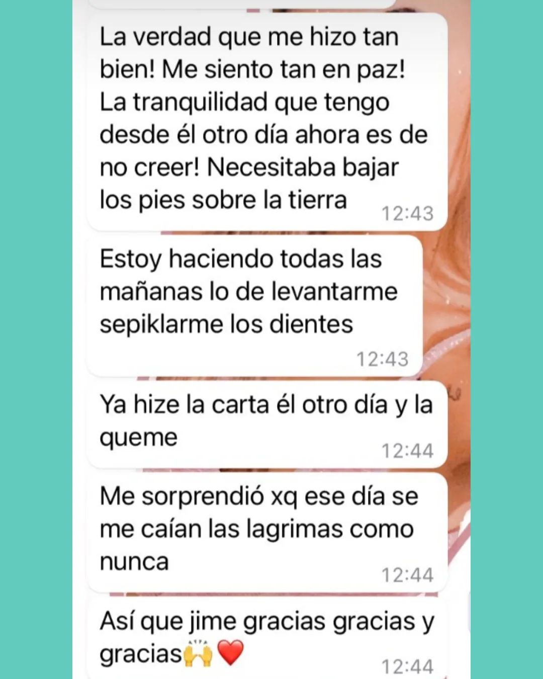 Testimonio Sesión Personalizada